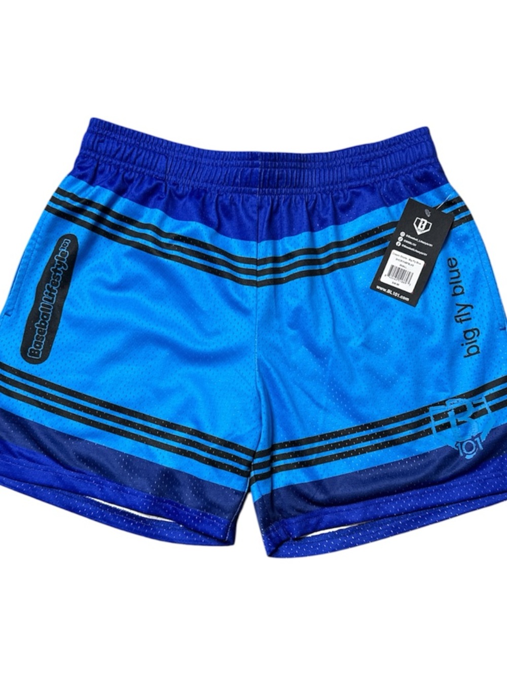 Baseball 101 Big Fly Blue Men's Athletic Shorts